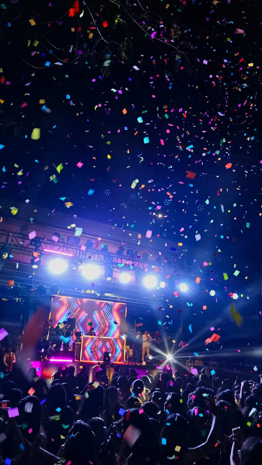 Sound engineer at console